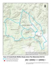 Map of wildfire reach action plan watersheds